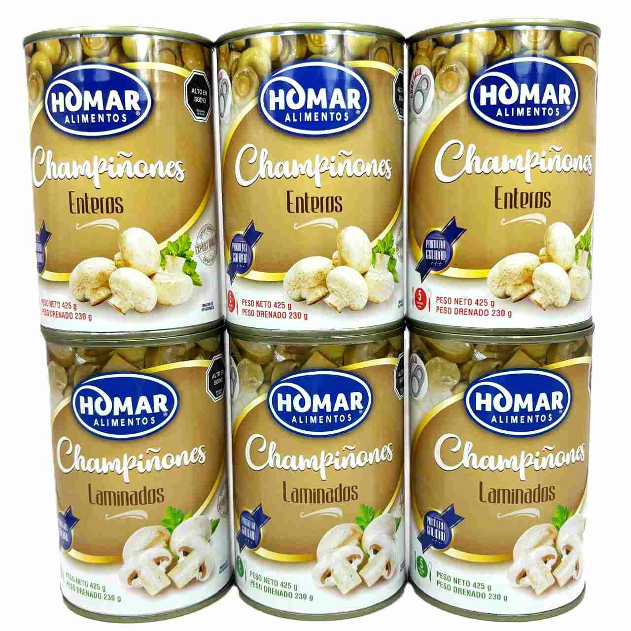 CHAMPIÑON HOMAR 425GRS ENTERO O LAMINADO