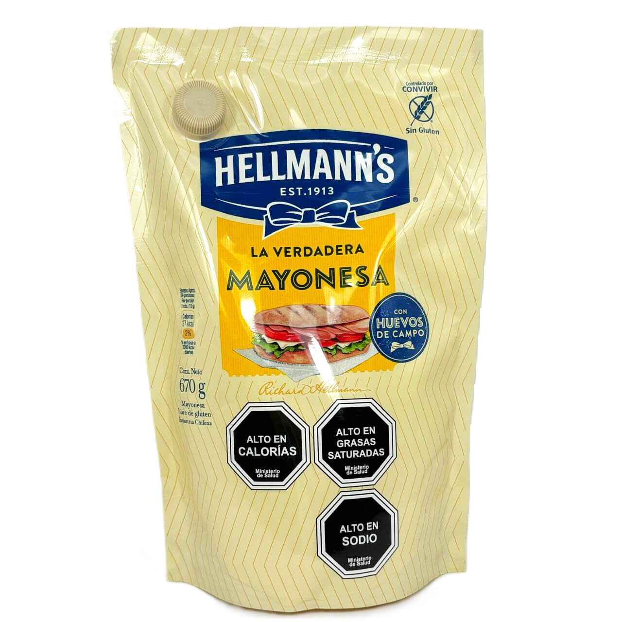 MAYONESA HELLMANN'S 670GRS DOYPACK