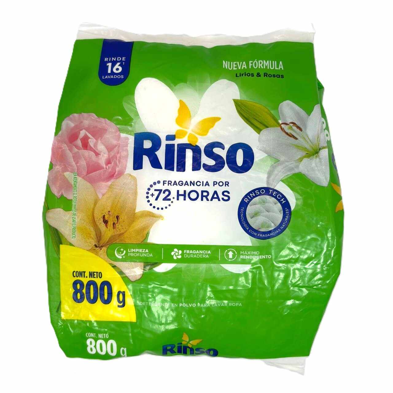 Detergente Rinso 800Grs Lirios