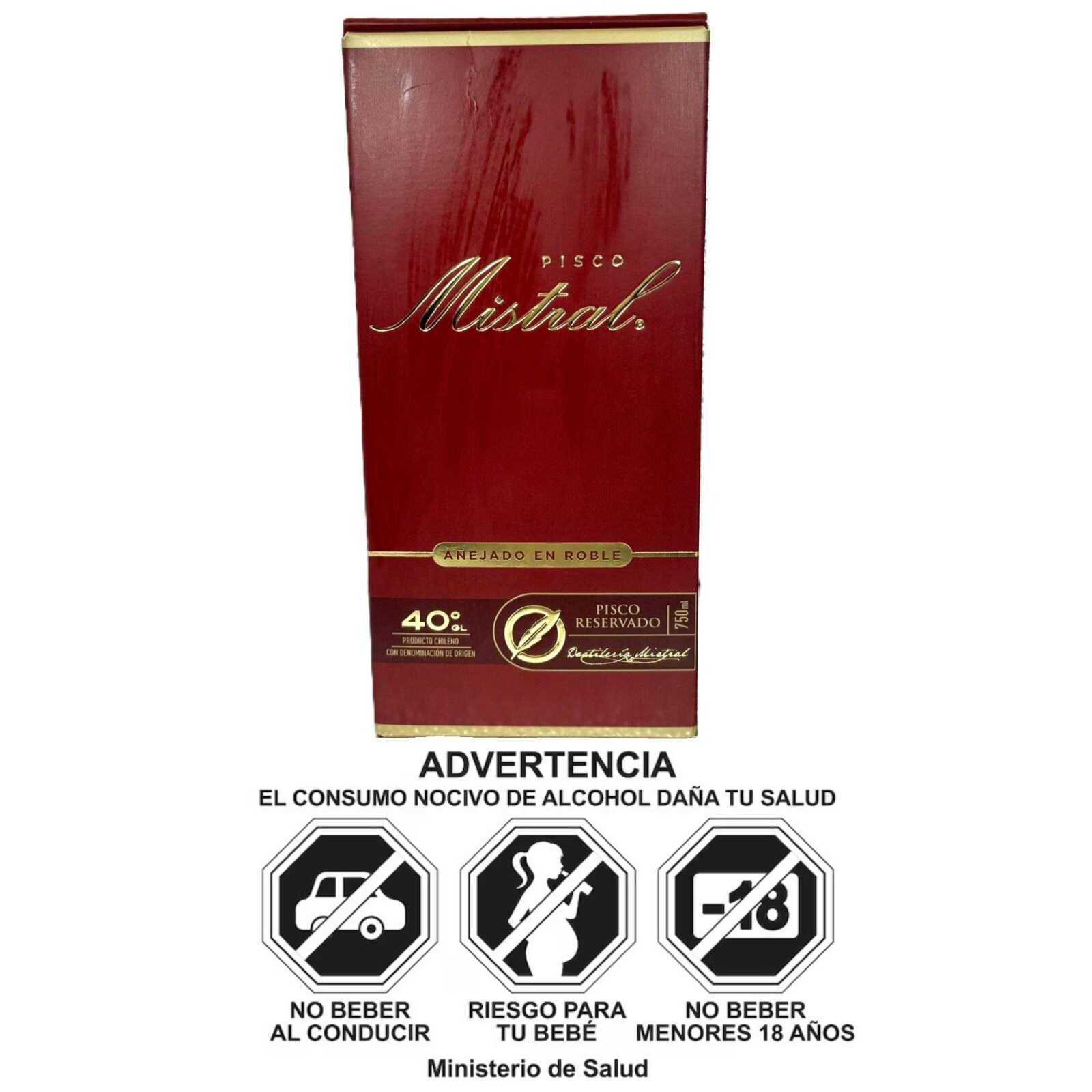 Pisco Mistral 40° 750cc